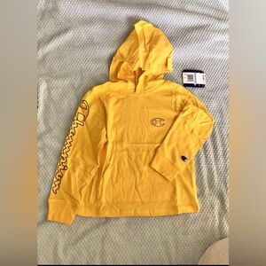 NWT Champion Logo Script on Sleeve Hooded Tee
